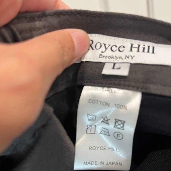 Royce Hill Men's Trousers Size L Black/Charcoal - Picture 3 of 5